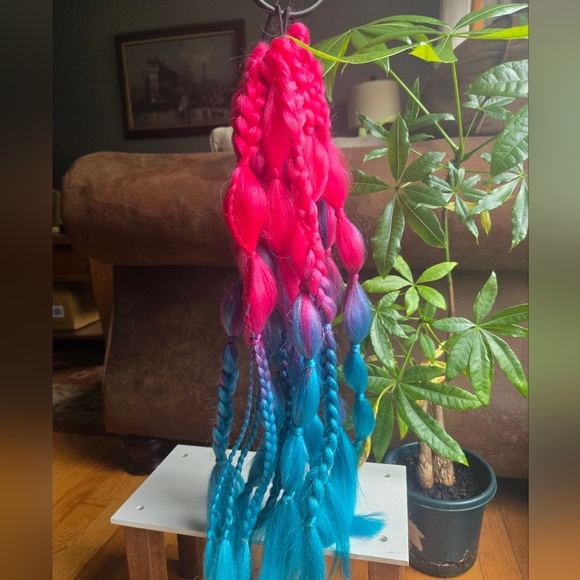 Handmade Rave Braided Hair Extensions - Picture 3 of 3